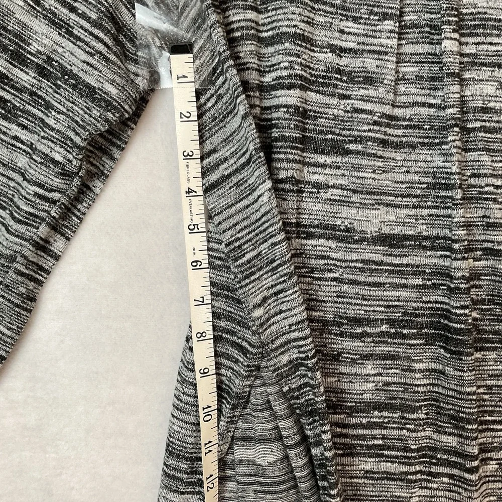 Cato Woman Maxi Sweater Dress‎ 18/20W Black Gray High Low Long Sleeve Pullover
